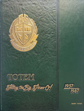 1987 Chamberlain High School Totem Yearbook