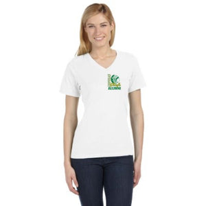 "Once A Chief" Ladies' Alumni White V-Neck T-Shirt